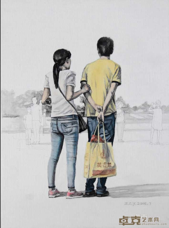 张世英《那天下午》之六十二 2016 布面油彩 30x40cm