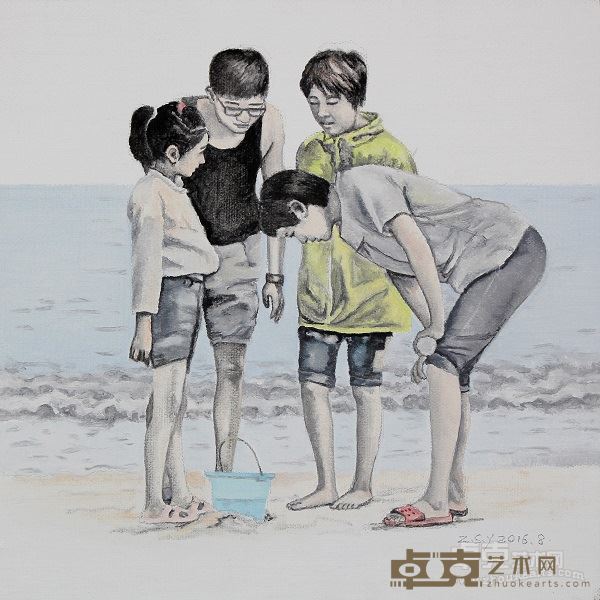 张世英《那天下午》 2016 布面油彩 （30X30CM）