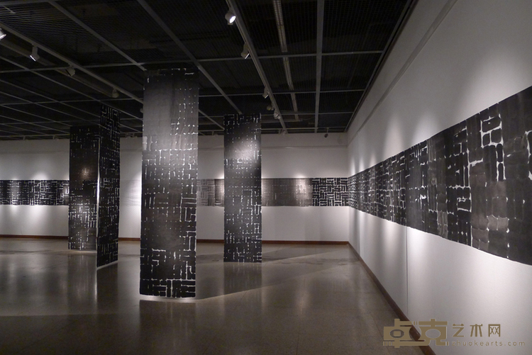 单增 《浮云06》96×300cm，96×2800cm 纸本水墨 2012