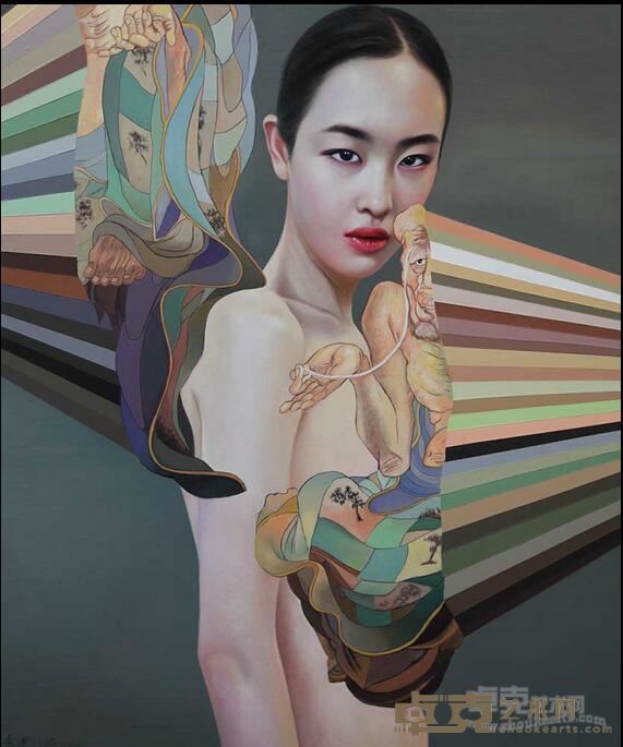 凌健 《分解基因》 180×150cm 布面油画   2016