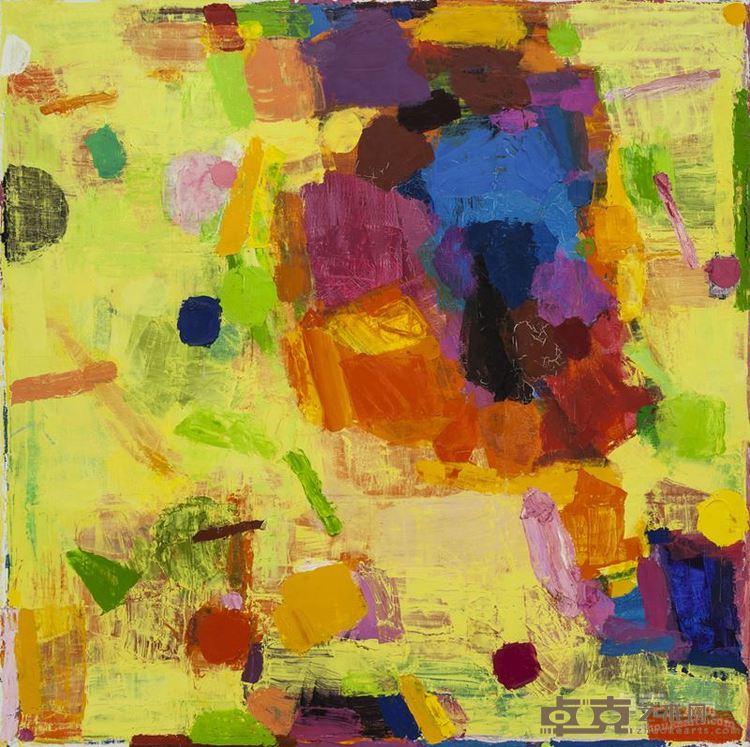 马树青《追忆普罗旺斯2》200×200cm  油画亚麻布面  2013
