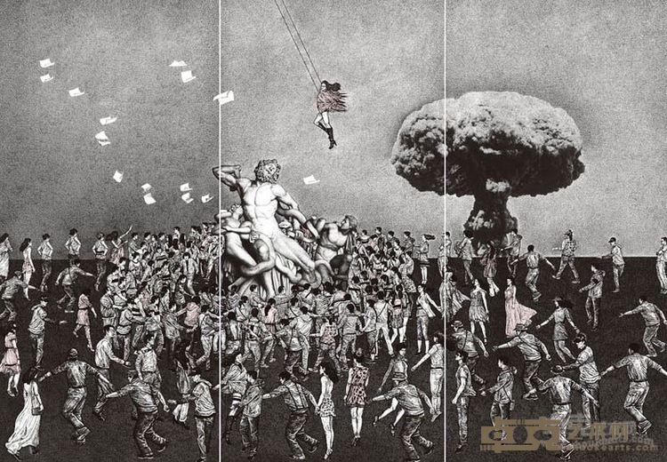 舞台组画系列No.2 65x95cm 平版 2013年