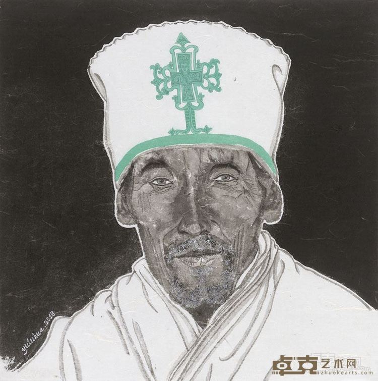 虞鲁华  凝·5   纸本设色 41x41cm 2016