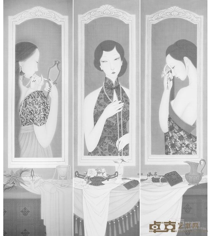 杨臻臻 珠玉词 纸本水墨  198x168cm 2014