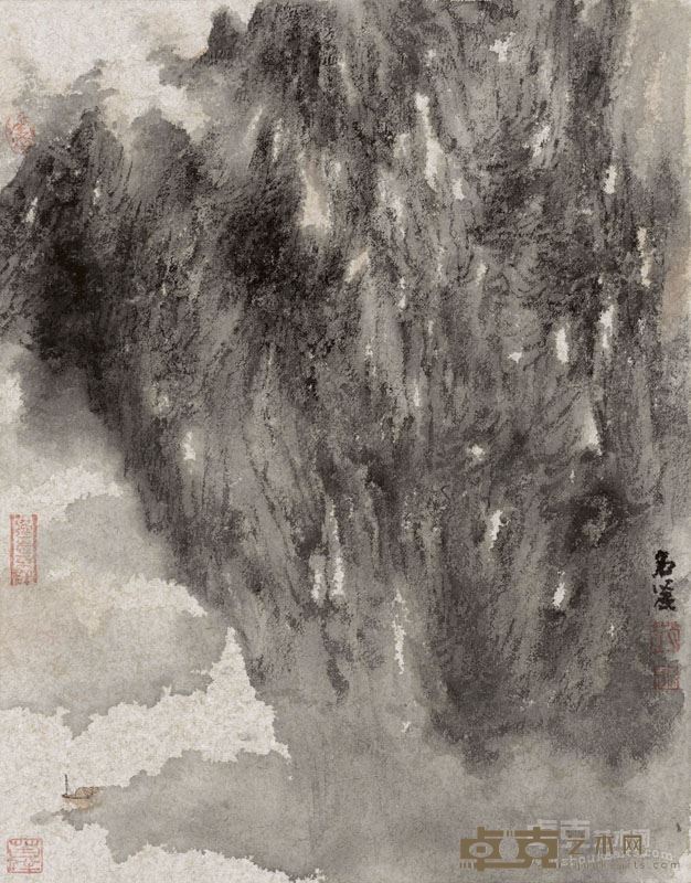 赵名釜  山水清音图  纸本水墨  50x40cm  2016