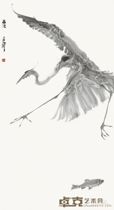 周京新 鹭鱼系列  152x83cm  2016