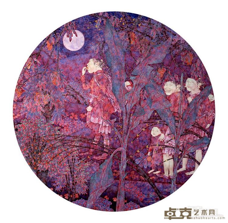 红山楂    纸本工笔  120X120cm   2007