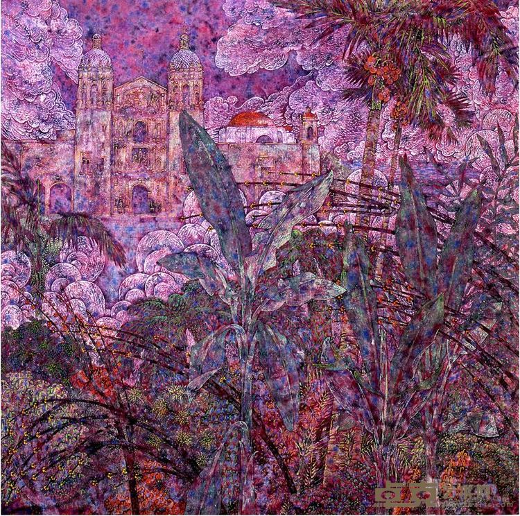 南美印象   120X120cm  纸本工笔画  2006年
