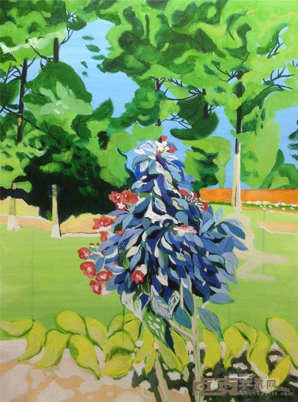 《光之印》，80X60CM，布面油画，2017年