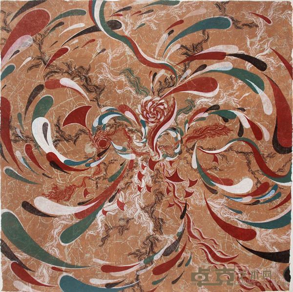 黄圆静《无题2》黄圆静2012年60CMX60CM宣纸水彩