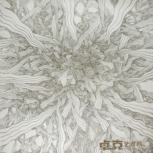 黄圆静《无题3》黄圆静2012年50CMX50CM宣纸水墨