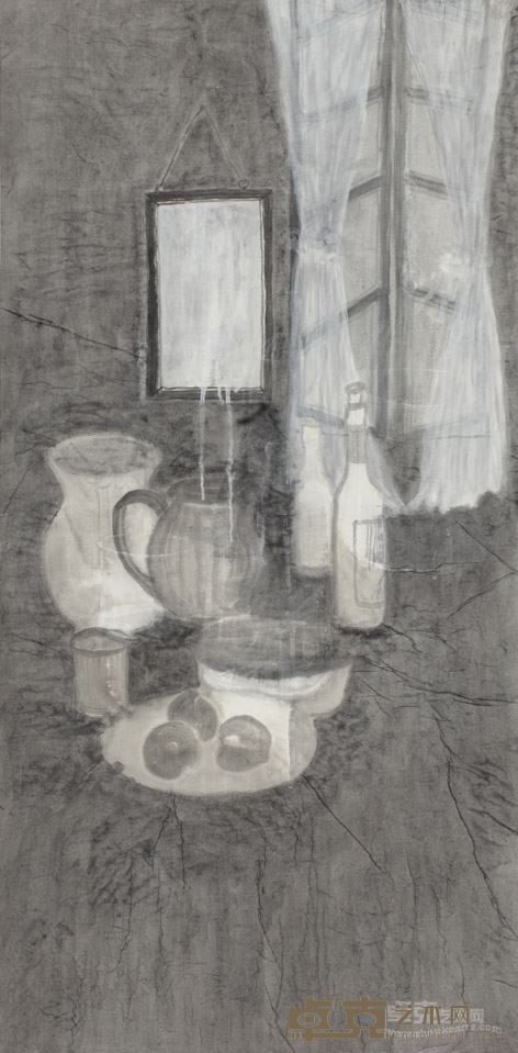 杜万成《随风轻飘》68x138cm宣纸水墨2015