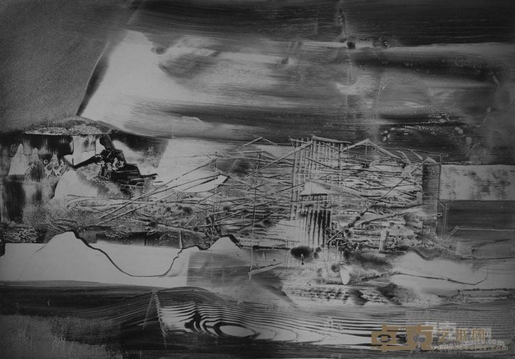 家园系列-回望 100x70cm 铝板油画