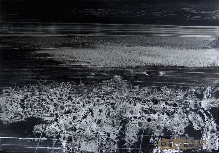 家园系列-渔歌 100x70cm 铝板油画
