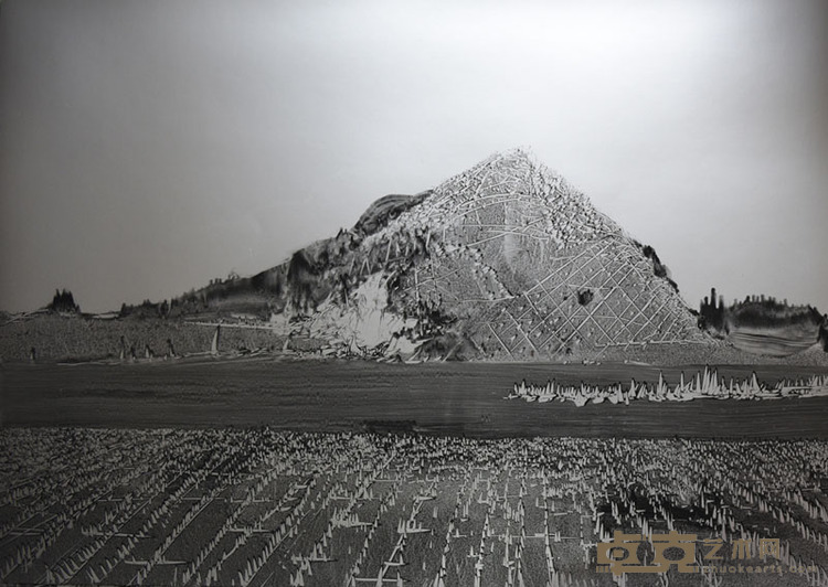 迁徙-鸟儿之一（ 组画16件）150x70cm 铝塑板油画