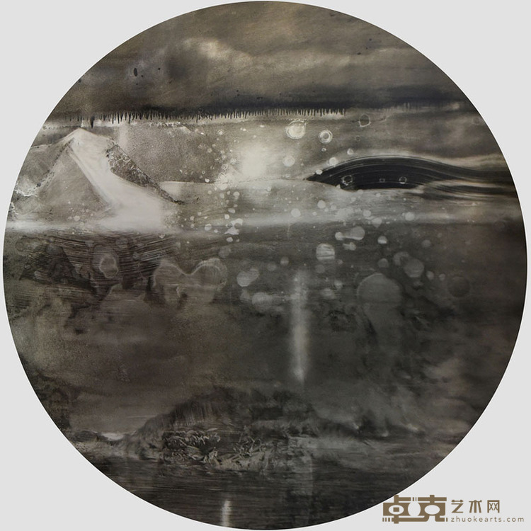 （同济大学）何伟——2015年-板面油画《中国视镜》 (6) 120cm╳120cm