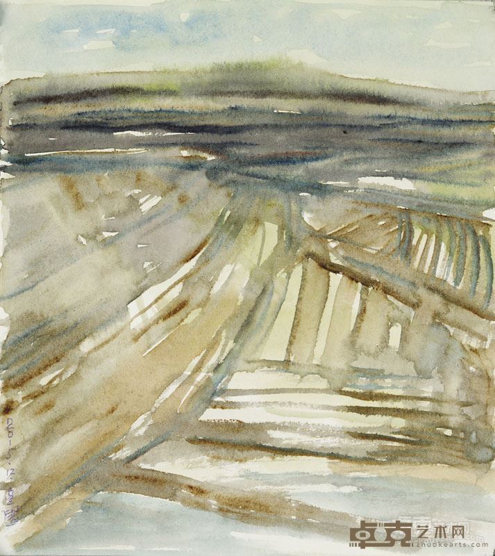 大别山的田野之二26×28cm