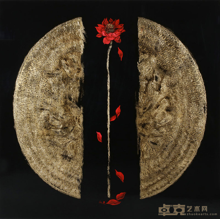 莲知般若之二120x120cm2016