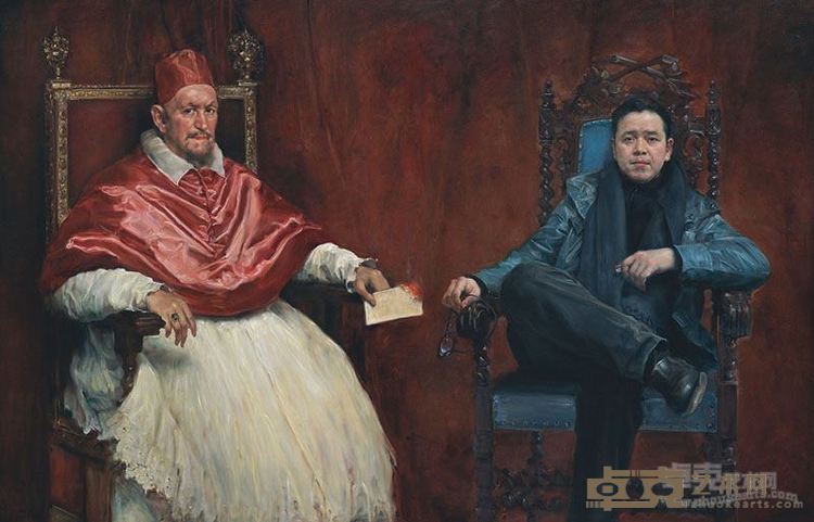委拉斯贵兹的客厅 180x280cm 布面油画 2017