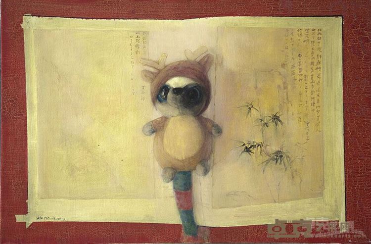书不尽言系列19 布面油画 61x92cm 2014年