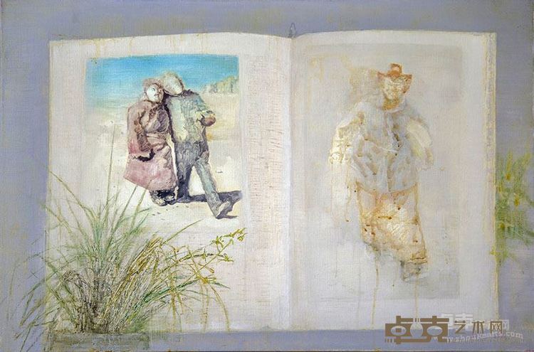 书不尽言系列11 布面油画 61x92cm 2013年