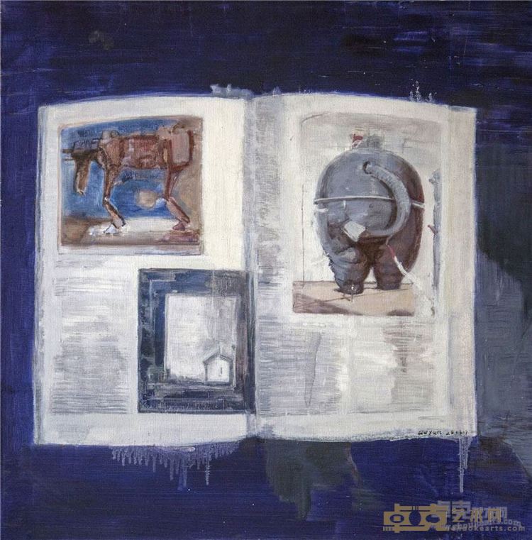 书不尽言系列10 布面油画 61x92cm 2013年