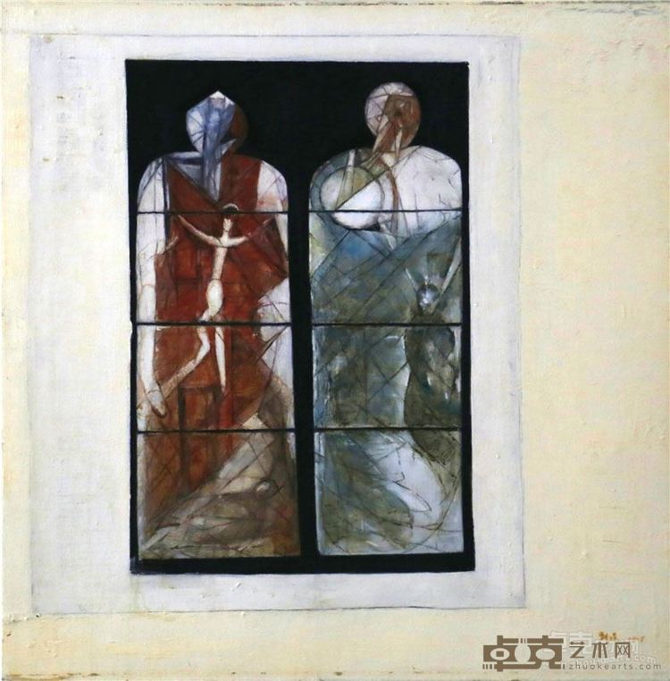 书不尽言系列7 布面油画 61x61cm 2013年