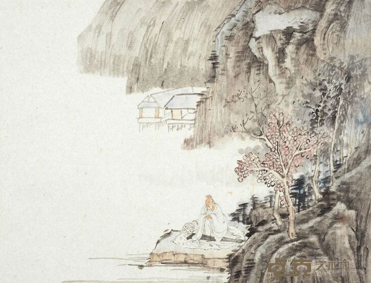 伺琴临水册 朱寒光 国画 46cmX34cm 2016年