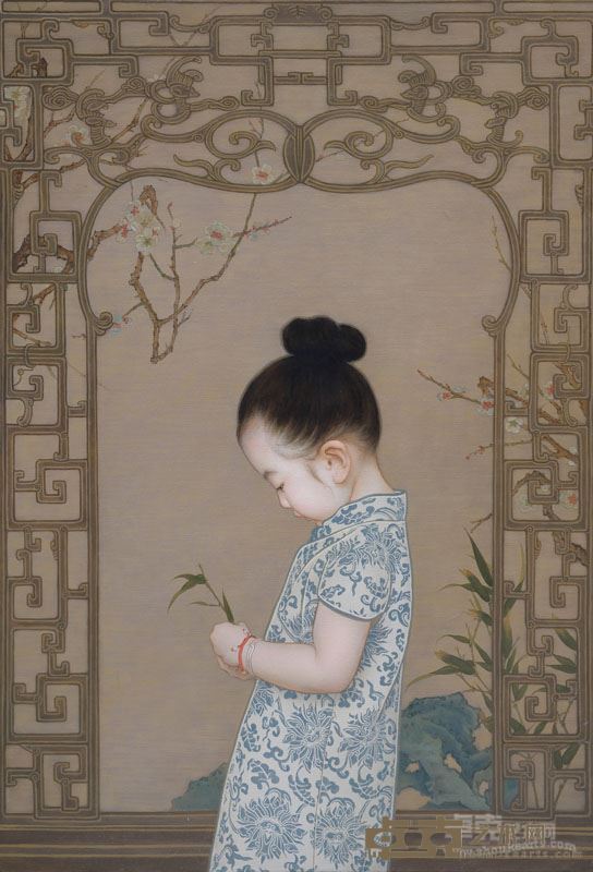 窗前 65×95cm 布面油画 万里 2016年