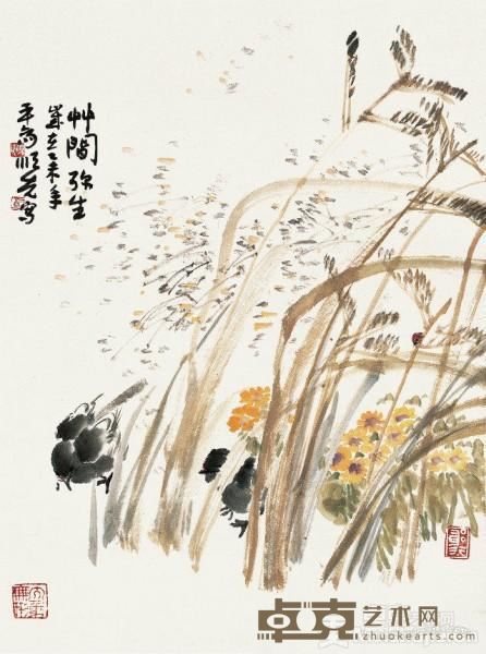 《竹间弥生》 马顺先 2017年 纸本