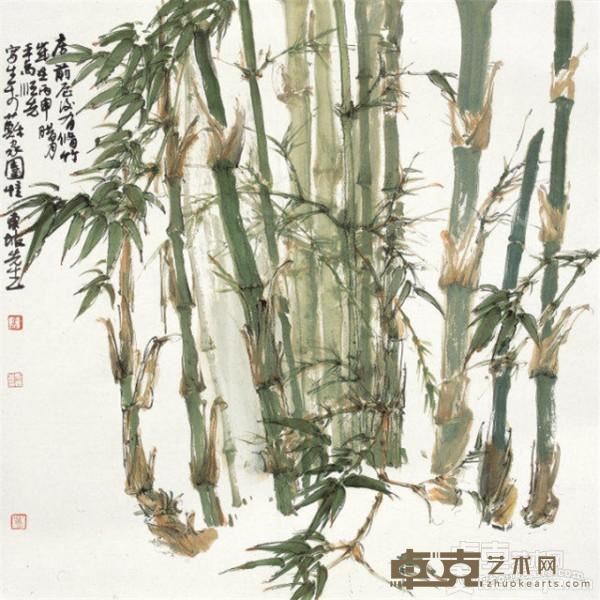 《房前屋后有修竹》 马顺先 2017年 纸本