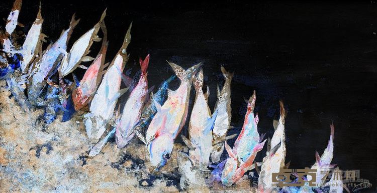 蔡焕彬 《陈列品No.1》布面油画 100×50cm