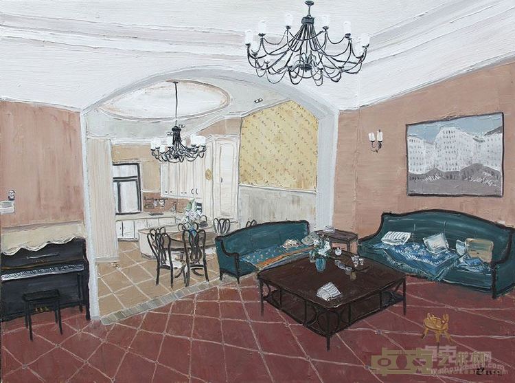 陈迪 2017上海客厅之二，60x80cm .2017