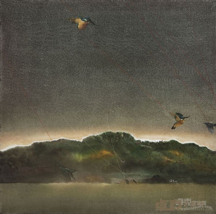 耿德法 捕鱼者说 NO11 75X75cm 布面油画 2016