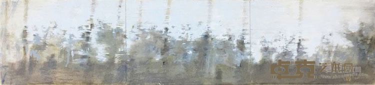 田丰 《车城西四路 02》 纸板色粉 101.5cm×23.5cm 2017