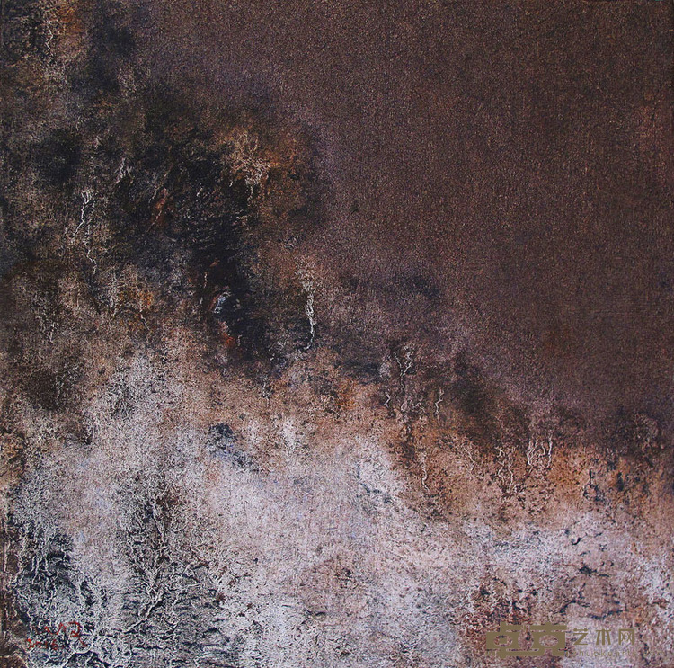 王钦 记忆之景No.27  30×30cm  油画  2016