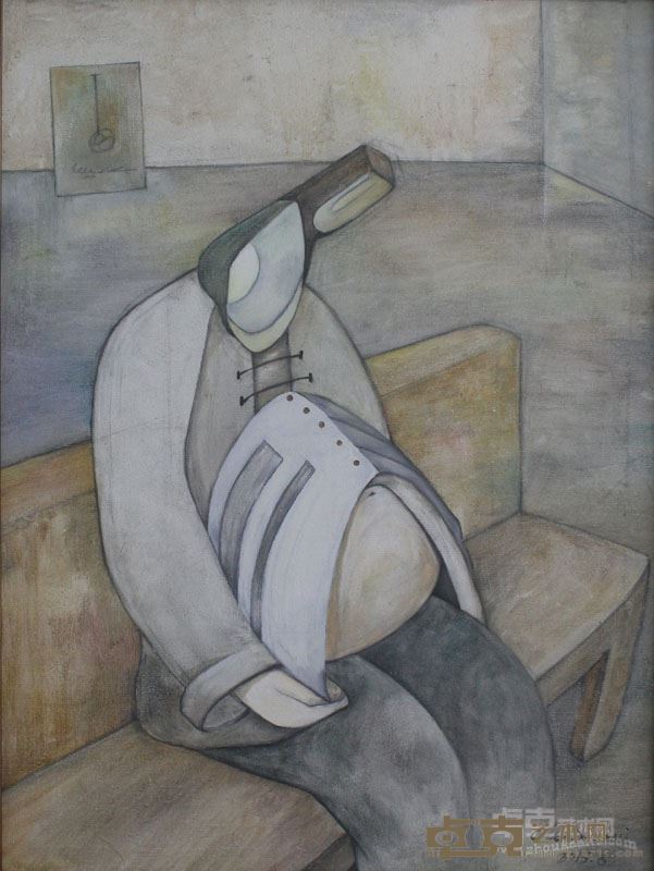 累了，休息一下  2015年 60cm×80cm
