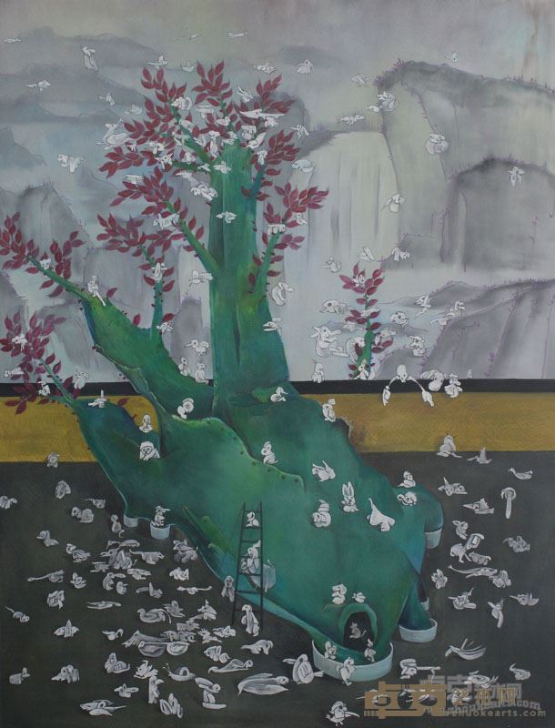 盆栽系列2 2016年 140cm×190cm