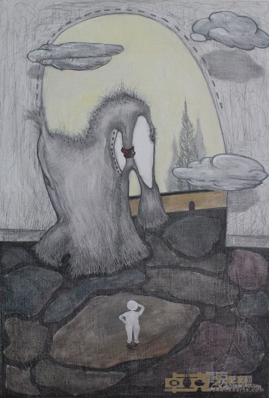 寻找那片净土系列1         2015年 55cm×80cm