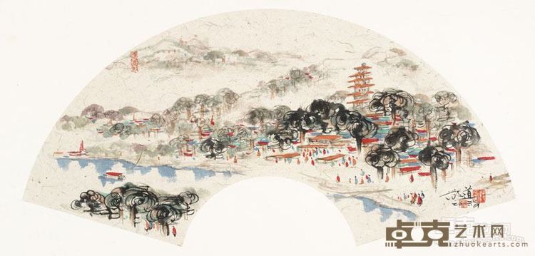 范文道  水色系列·栖霞秋暮29cm×60cm2015年