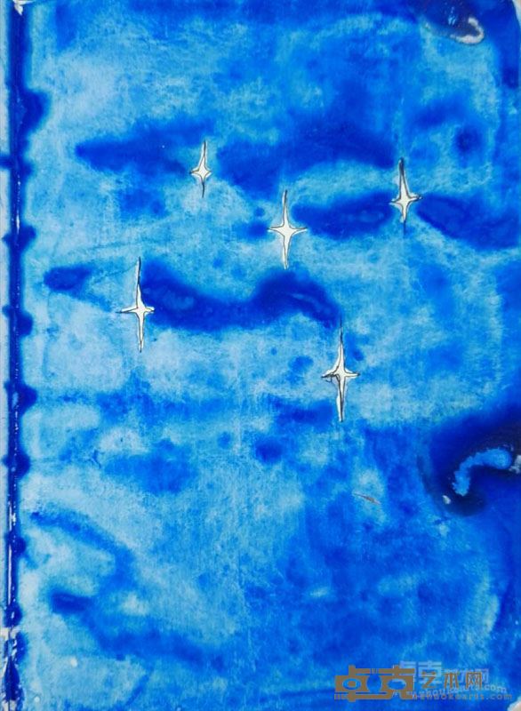 陈平《凡谷的星空》13x18cm 签字笔 矿物质颜料 2016