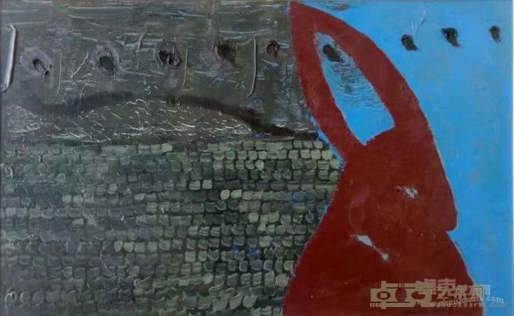 王绪斌《兔的感情》80x50cm布面油画2011