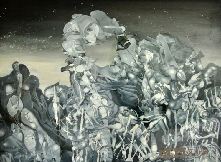 张一非 《超验风景》惊涛 170x130cm 纸上综合 2011