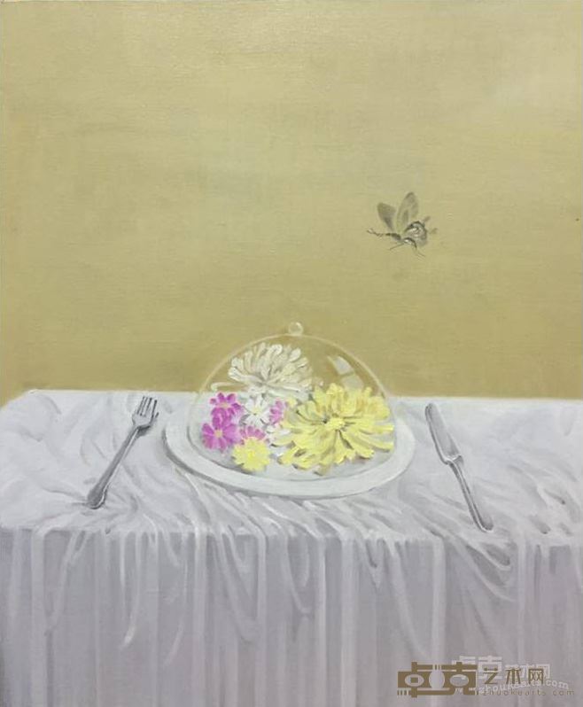 汤宁容 盛宴 布面油画