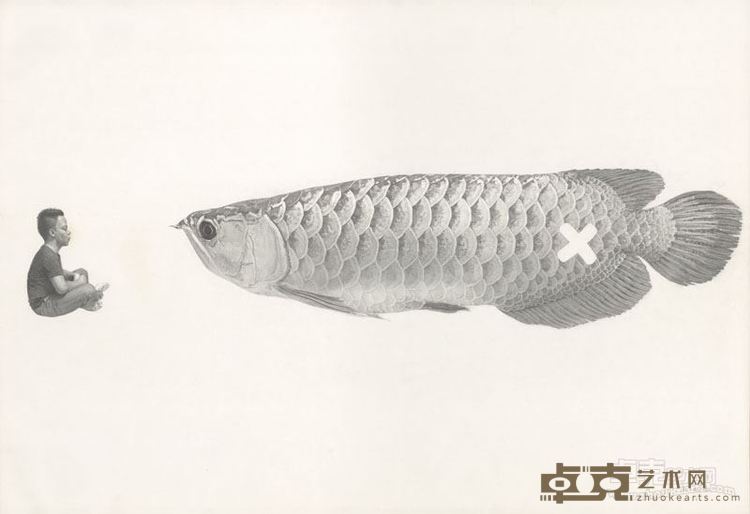 不语 76x52cm 纸本铅笔