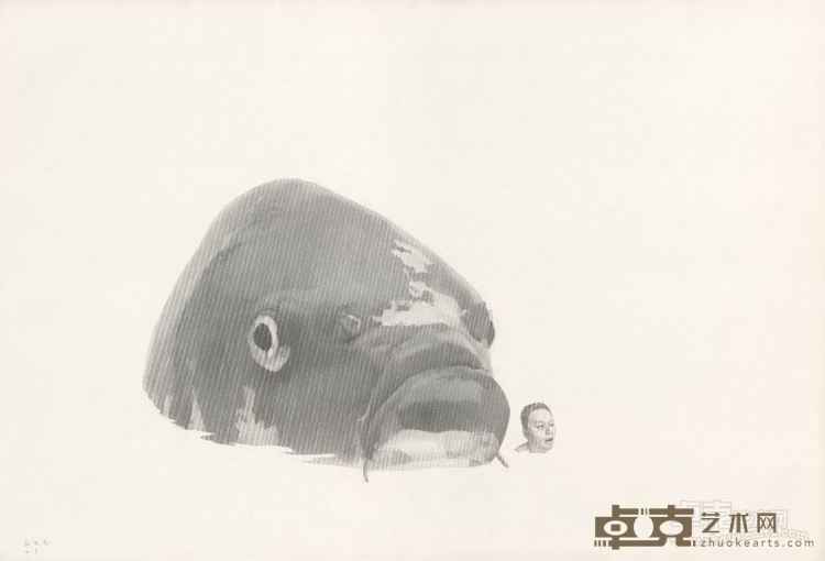 第二世界 76x52cm 纸本铅笔