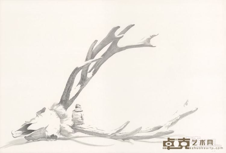 殇 76x52cm 纸本铅笔