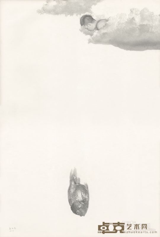 你去哪 52x76cm 纸本铅笔