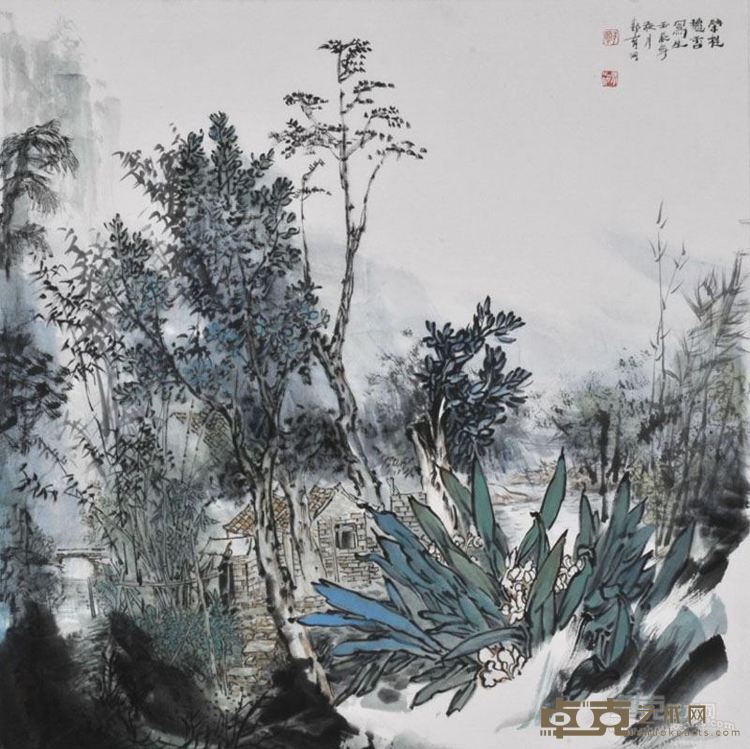 容桂写生     规格：68cm×68cm 纸本   创作年代：2012年