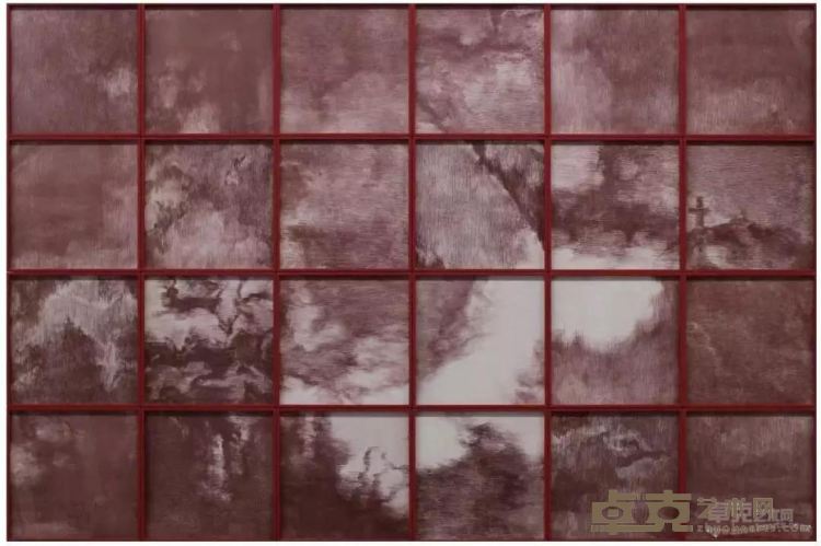 《红色风景》 112x168cm 2017年 铜版画